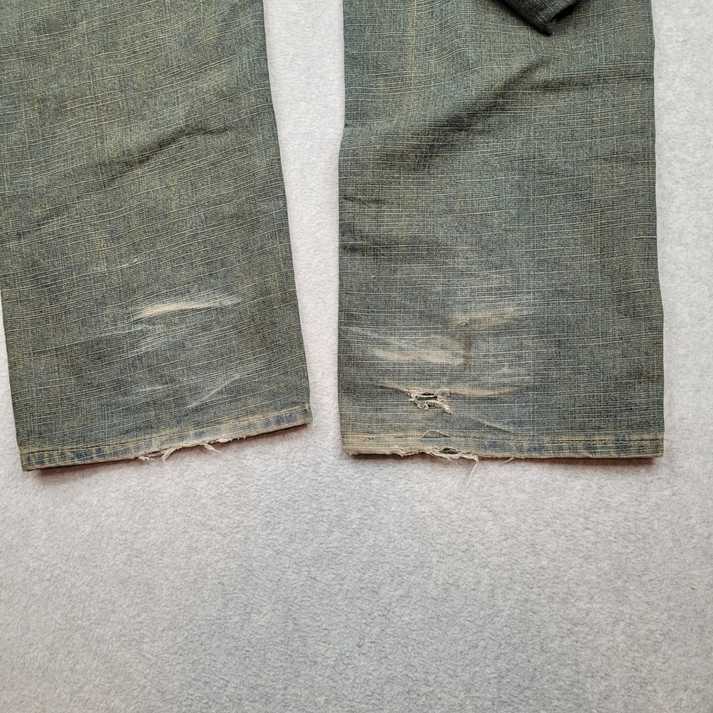 Five Elementz Jeans Mens 40 Blue Timeless Classic Straight Leg Distressed Denim - Picture 8 of 8